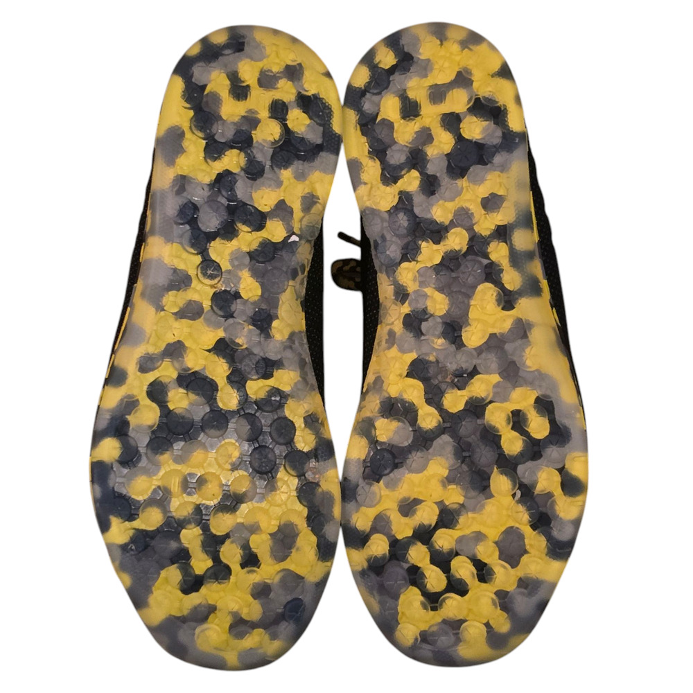 Nobull Super fabric Trainer Shoes  Sneakers Black/Yellow, Size 8.5 (W) & 7 (M) - Picture 5 of 7